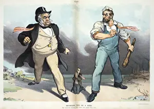 Puck Magazine Illustrations Online Prints: Between two of a kind