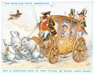 The Kind Old Fairy Godmother on a Christmas card The Kind Old Fairy Godmother on a Christmas card