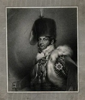 King George IV in Military Uniform Print