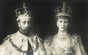 King George V and Queen Mary - Coronation in 1911 King George V and Queen Mary - Coronation in 1911