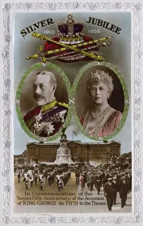 King George V - Silver Jubilee celebration postcard King George V - Silver Jubilee celebration postcard