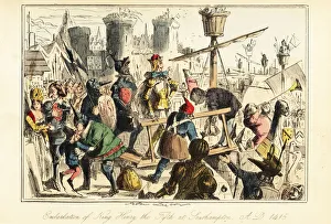 King Henry V of England boarding Trinity at Southampton King Henry V of England boarding Trinity at Southampton