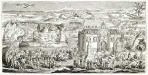 King Henry VIII meeting with King Francis I of France at the Field of the Cloth of Gold King Henry VIII meeting with King Francis I of France at the Field of the Cloth of Gold