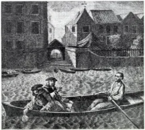 King James II throwing Great Seal into the River Thames King James II throwing Great Seal into the River Thames