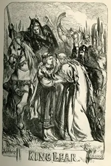 Sir John Gilbert Artwork Prints: King Lear - title page - Lear and Cordelia