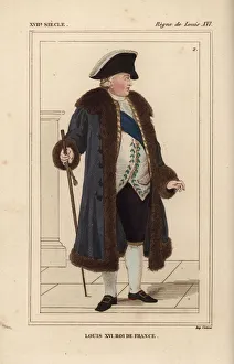 King Louis XVI of France, in winter costume 1776 King Louis XVI of France, in winter costume 1776