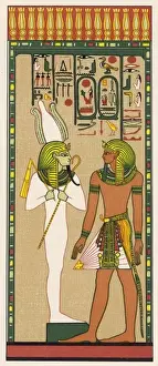 Pharaohs Of Egypt Prints: King Seti & Osiris