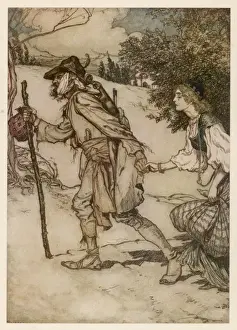 Classic Fairy Tale Artwork Prints: King Thrushbeard
