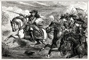 King William III at the Battle of the Boyne, Oldbridge, County Meath, Ireland King William III at the Battle of the Boyne, Oldbridge, County Meath, Ireland