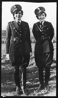Prints of MYZEJEN ZOGU and RUHIJE ZOGU Two of the 6 sisters of King Zog of Albania. Princess Myzejen (1909-1969) was patron of sports and Princess Ruhije (1910-1948) was patron of arts Albania Prints: King Zog's Sisters Print: Princess Myzejen and Princess Ruhije