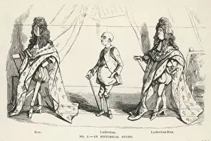 Print of a King in Opulent Attire