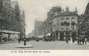 Kings Road viewed from Sloane Square, Chelsea, London Kings Road viewed from Sloane Square, Chelsea, London