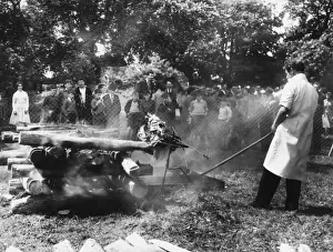Kingsteignton Ram Roasting Print