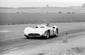 Kling in Mercedes, Silverstone, England Kling in Mercedes, Silverstone, England