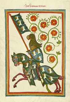 Knight with Eagle Crest Print