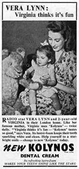 Kolynos toothpaste advertisement Vera Lynn Kolynos toothpaste advertisement Vera Lynn