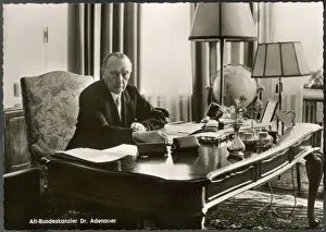 German Politics History Prints: Konrad Adenauer