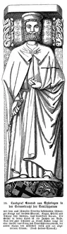 Print of Konrad Von Thuringen in Teutonic Knights robes