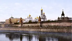 Old Moscow Cityscape Prints: Kremlin / Postcard / 1908
