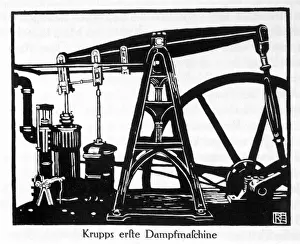 Krupps First Steam Engine Print