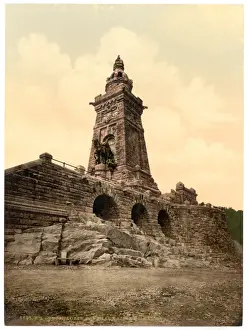 Kyffhauser Monument Prints: Kyffhauser and monument, Thuringia, Germany