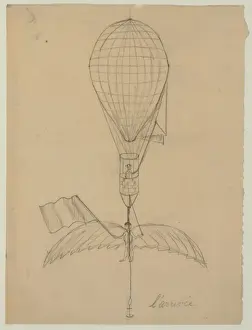 Aeronautics History Prints: L arrivee