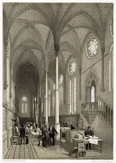 La Bibliotheque du Conservatoire des Arts et Metiers is housed in the former refectory of La Bibliotheque du Conservatoire des Arts et Metiers is housed in the former refectory of