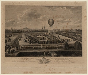 La quatorzieme experience aerostatique de M. Blanchard accom La quatorzieme experience aerostatique de M. Blanchard accom