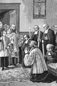LA Salles Last Prayer Print, 1719