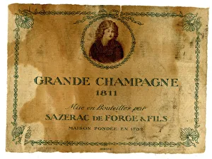 Label, Grande Champagne Sazerac, de Forge & Fils Label, Grande Champagne Sazerac, de Forge & Fils