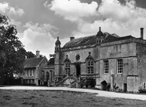 Lacock Abbey Print, 16th century Wiltshire