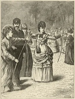 A Ladies Archery Match in Regents Park A Ladies Archery Match in Regents Park