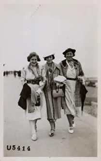 Three ladies on their holiday in Margate Three ladies on their holiday in Margate