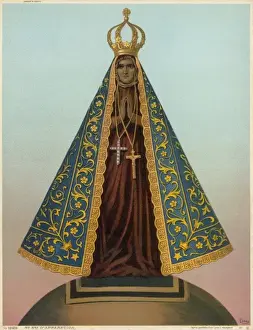 Black Virgin Print - Our Lady of the Apparition NUESTRA SENORA D APARECIDA