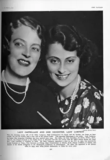 Lady Castellani and her daughter Lady Lampson Lady Castellani and her daughter Lady Lampson
