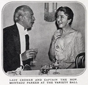 Lady Cromer and Hon. Montagu Parker at the Variety Ball. Date: 1933 Lady Cromer and Hon. Montagu Parker at the Variety Ball. Date: 1933