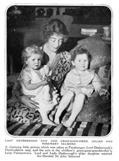 Lady Desborough with her grandchildren Lady Desborough with her grandchildren