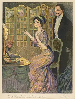 1910s Fashion Prints: Lady / Dressing Table 1912