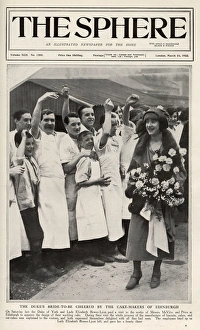 Lady Elizabeth Bowes-Lyon cheered at McVitie and Price Lady Elizabeth Bowes-Lyon cheered at McVitie and Price