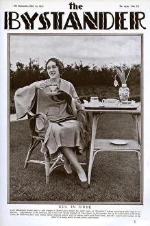 Lady Hamilton Grant on roof garden of Berkeley Court Lady Hamilton Grant on roof garden of Berkeley Court