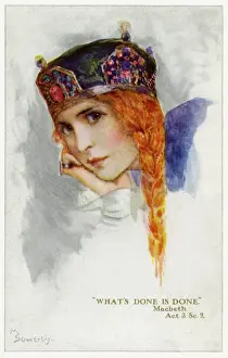 Vintage Historical Illustrations Prints: Lady Macbeth