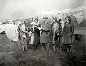Lady members of the Heston Park flying club Lady members of the Heston Park flying club