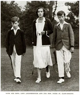 Lady Milbanke at Mullaboden with her children Lady Milbanke at Mullaboden with her children