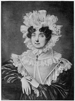 Lord Nelson Prints: Lady Frances Nelson Print, engraving of a portrait
