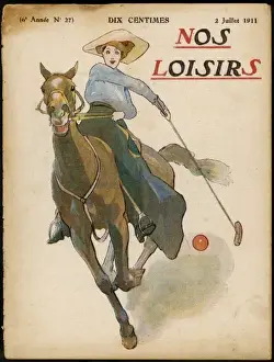Lady Polo Player Print 1911