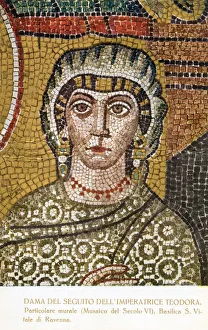 Lady in Waiting of Empress Theodora - Basilica of San Vitale Lady in Waiting of Empress Theodora - Basilica of San Vitale
