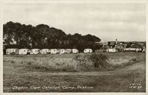 Lagoon View Caravan Camp, Instow, Devon. Date: circa 1950 Lagoon View Caravan Camp, Instow, Devon. Date: circa 1950