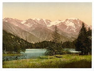 Lake Champex, II., Valais, Alps of, Switzerland Lake Champex, II., Valais, Alps of, Switzerland