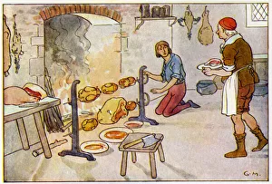 Lambert Simnel working in the Royal Kitchens Lambert Simnel working in the Royal Kitchens