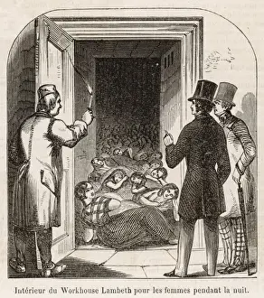 Victorian Era Poverty Relief Prints: Lambeth Workhouse